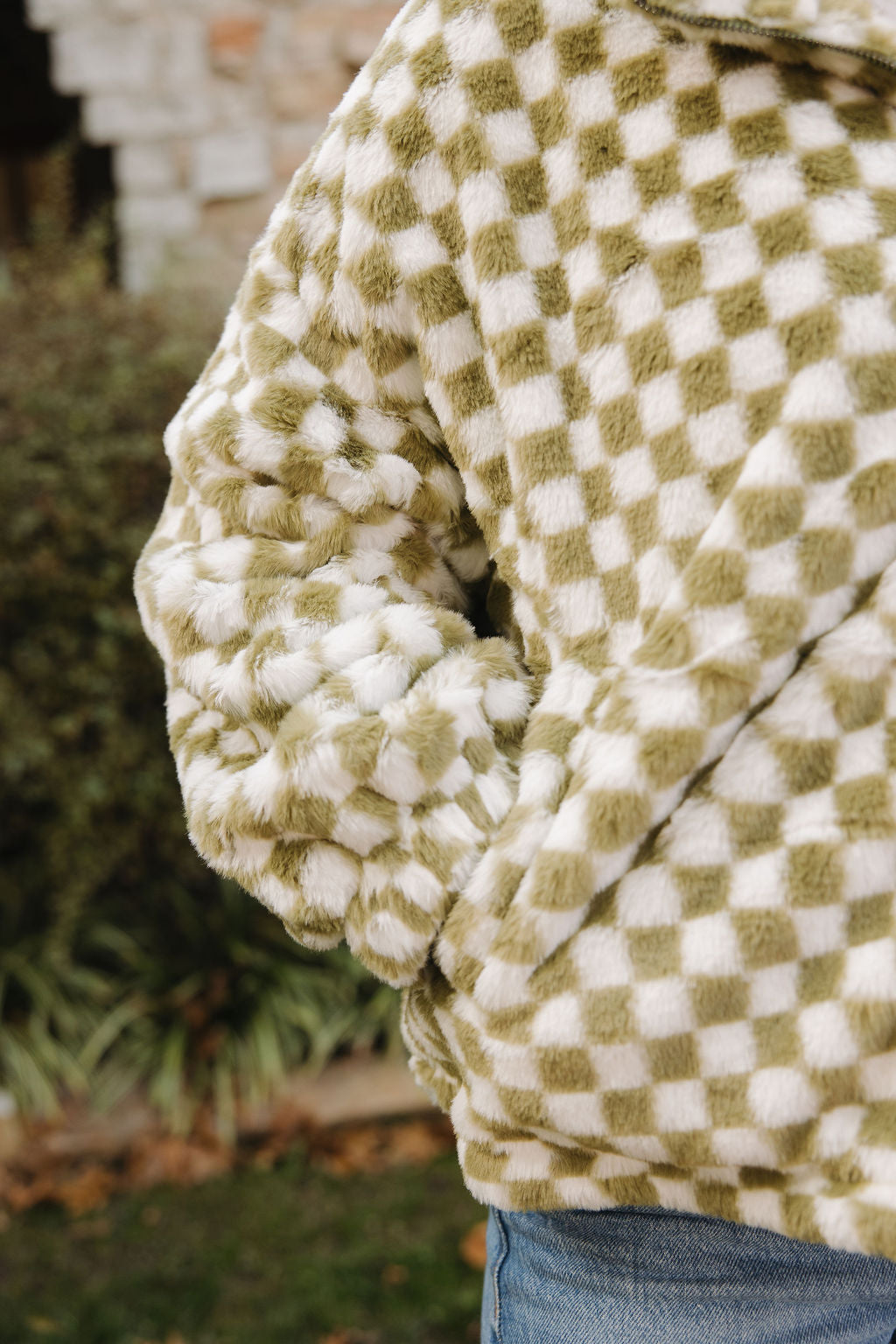 Olive Checkered Jacket