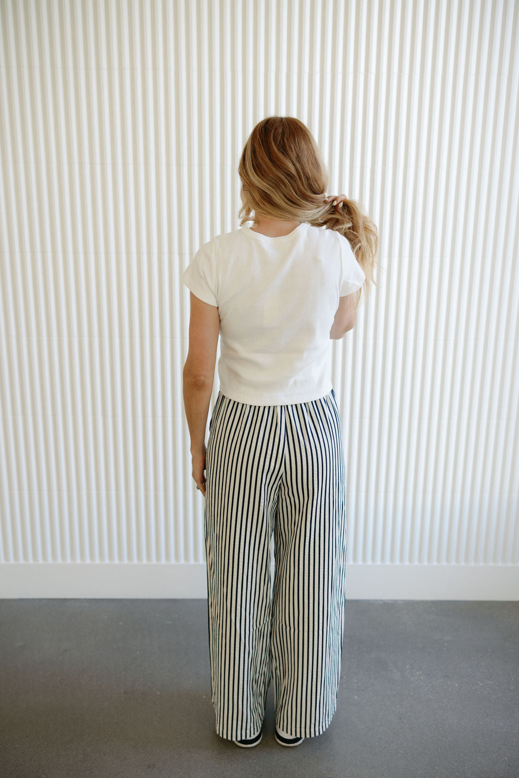 Striped Wide Leg Pants