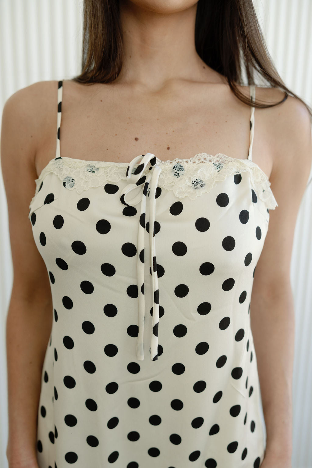 Polka Dot Lace Maxi