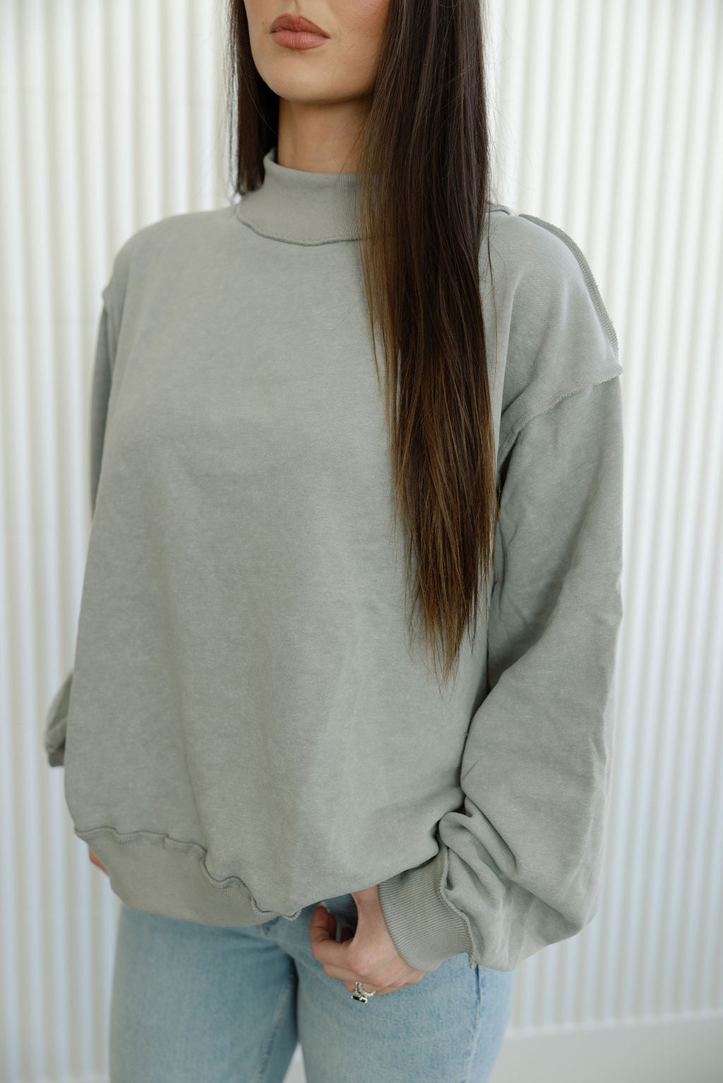 Madden Mock Neck Sweatshirt