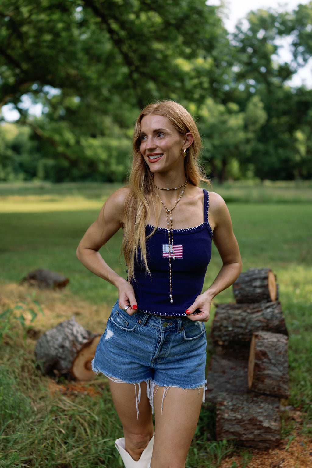 American Flag Tank Top
