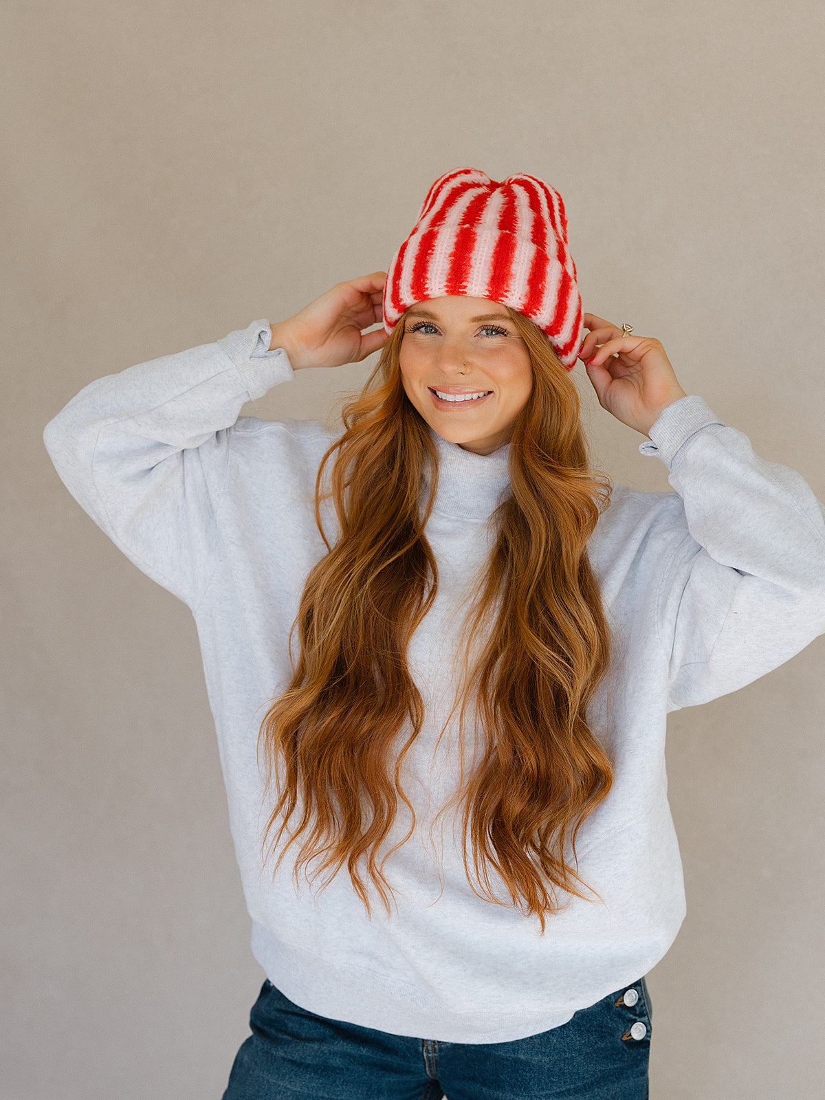 Thick Striped Beanie