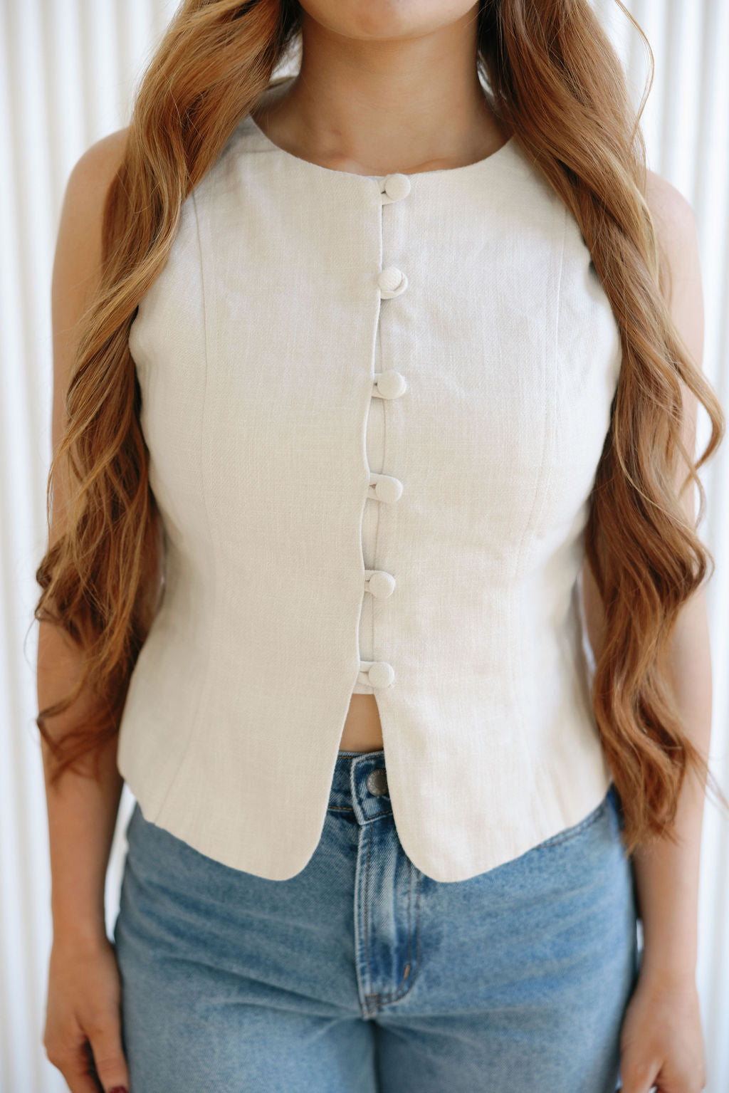 Lace Up Vest