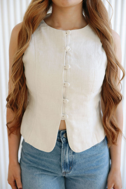 Lace Up Vest