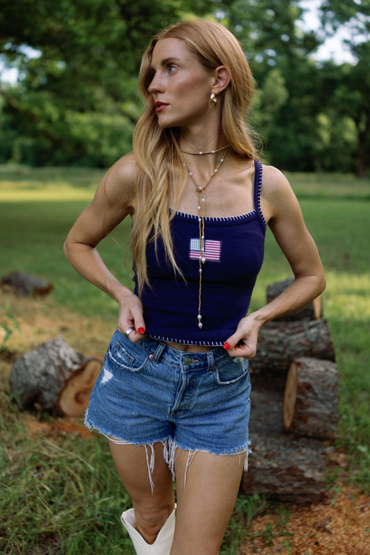 American Flag Tank Top