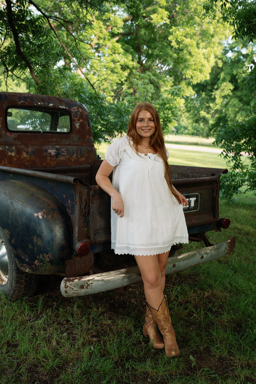 Eyelet Babydoll Dress